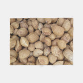 アーモンド秋秋のパターン フリースブランケット (正面(横))