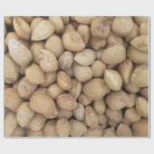 アーモンド秋秋のパターン ラッピングペーパー (フラット)