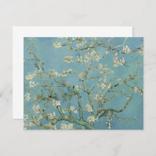 アーモンド絵画フラズズバイヴァンゴッホ ノートカード (正面/裏面)