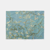 アーモンド絵画フラズズバイヴァンゴッホ フリースブランケット (正面(横))