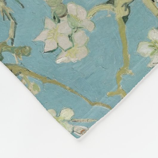 アーモンド絵画フラズズバイヴァンゴッホ フリースブランケット (角)