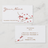 アーモンド花名刺 名刺 (正面/裏面)