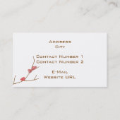 アーモンド花名刺 名刺 (裏面)