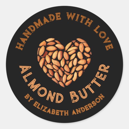 アーモンド製品 ラウンドシール (正面)