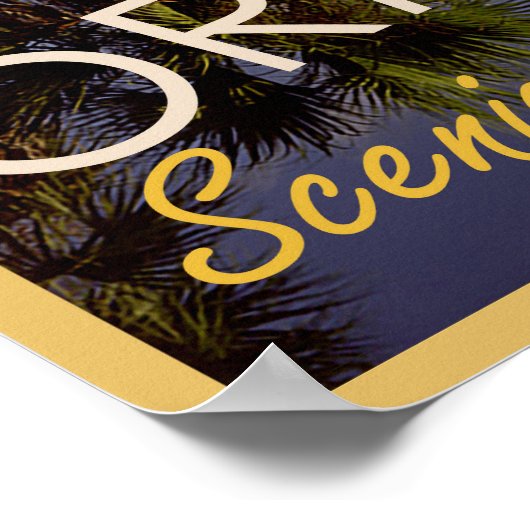 アーモンド風光明媚なループとトレイル旅行のポスター ポスター (角)