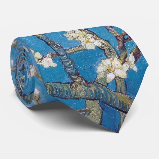 アーモンド・ブロッサム・ヴァン・ゴッホ・アート鮮やかの枝 ネクタイ (ロール)