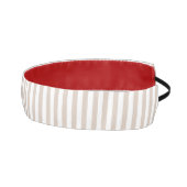 アーモンド & ホワイト ストライプ アスレチックヘッドバンド (右)