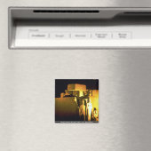 アーモン寺院、カルナック寺院、ルクソール、エジプト砂漠 マグネット (インサイチュ (食洗機))