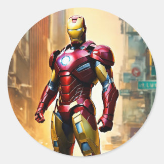 アーヤン男性ステッカー ラウンドシール