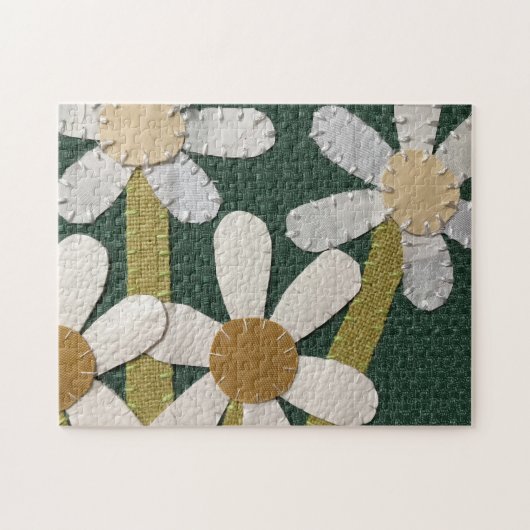 アーユニークトパズル-デイジー花瓶#3抜粋 ジグソーパズル (横)