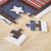 アーユニークトパズル – 古い時間フラグ – エリンブリーアート ジグソーパズル (側面)