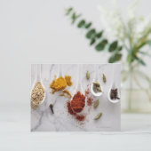 アーユルヴェーダ温暖化スパイス ポストカード (スタンド正面)