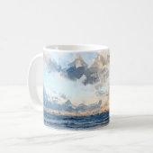 アーランに向かうアーシャーの海岸線 コーヒーマグカップ (正面左)