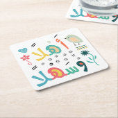 アーランワシャラン スクエアペーパーコースター (アングル)