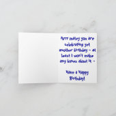 アーラーマテイハッピーバースデー カード (内部)