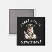 アーラー！これって小さい！海賊猫 マグネット (正面/裏面)