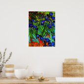 アーリス、ヴァン・ゴッホの有名なフローラ絵画の話。 ポスター (キッチン)