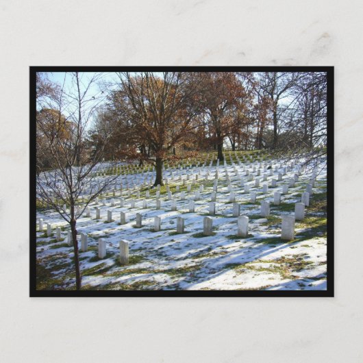 アーリントンの雪 ポストカード (正面)