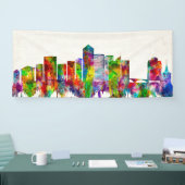 アーリントンテキサス州スカイライン 横断幕 (トレードショー)