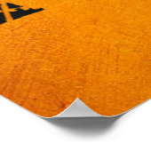 アーリントンテキサス州金ゴールドスカイライン ポスター (角)