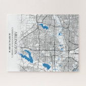 アーリントンテキサス州USAシティトラベルシティマップ ジグソーパズル (横)