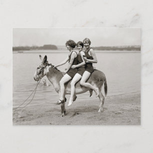 アーリントンビーチの女性たち 1924年 ポストカード