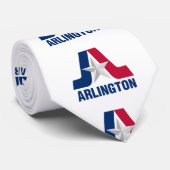 アーリントン国旗、テキサス州 ネクタイ (ロール)