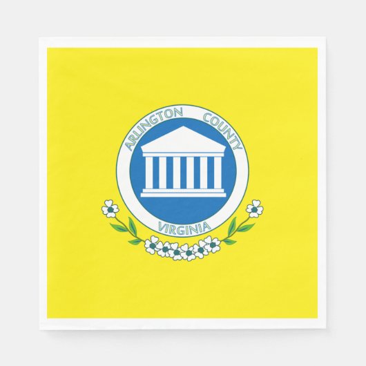 アーリントン国旗(バージニア州) スタンダードランチョンナプキン (正面)