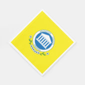 アーリントン国旗(バージニア州) スタンダードランチョンナプキン (角)