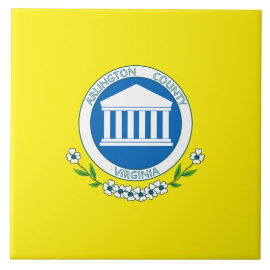 アーリントン国旗（バージニア州） タイル (正面)