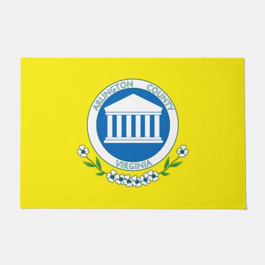 アーリントン国旗(バージニア州) ドアマット (正面)