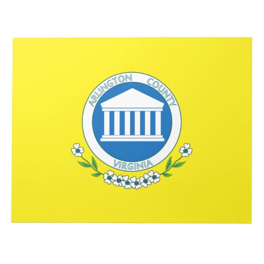 アーリントン国旗(バージニア州) ノートパッド (正面)