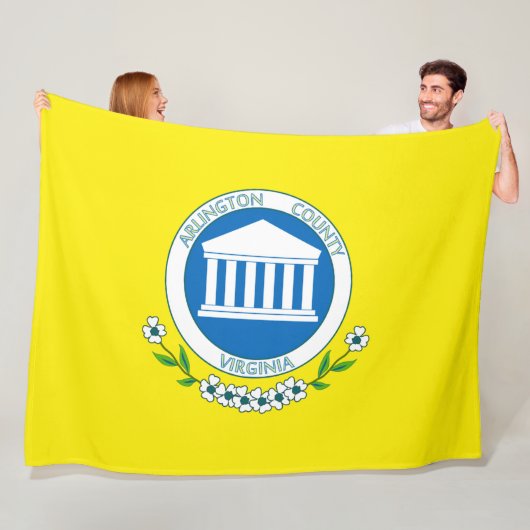 アーリントン国旗(バージニア州) フリースブランケット (インサイチュ)