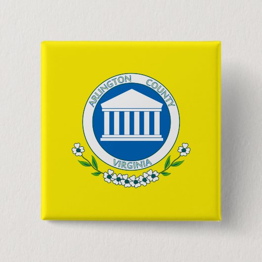 アーリントン国旗（バージニア州） 缶バッジ (正面)