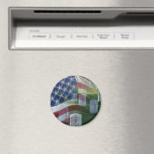 アーリントン国立墓地、アメリカ国旗 マグネット (インサイチュ (食洗機))