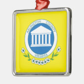 アーリントン州旗（バージニア州，米国） （アーリントン郡） メタルオーナメント (左)