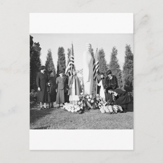 アーリントン記念ナース: 1938年 ポストカード (正面)