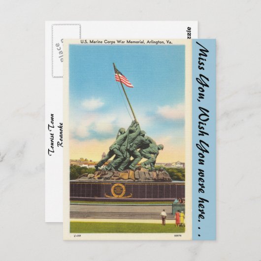 アーリントン・ウォー・メモリアル・バージニア ポストカード (正面/裏面)