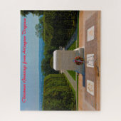 アーリントン・バージニア。クリスマスの挨拶 ジグソーパズル (縦)