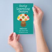 アーリーズセ学ンターデイサービスマッシュルームフライヤー チラシ (ハンドル)