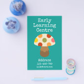 アーリーズセ学ンターデイサービスマッシュルームフライヤー チラシ (シングル)