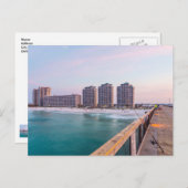 アーリーナバラビーチフロリダ魚釣りはがき ポストカード (正面/裏面)