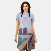 アーリーナバラビーチフロリダ魚釣り エプロン (着用した状態)