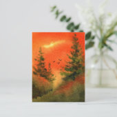 「アーリーバード」田舎道はがき ポストカード (スタンド正面)