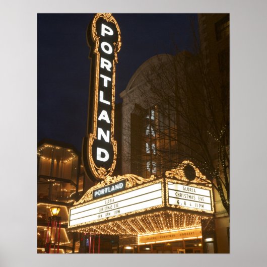 アーリーン・シュニッツァー講堂のマーキー ポスター (正面)