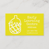 アーリー学ズセンターデイサービスビジネスイエロー 名刺 (正面)