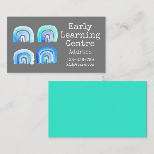 アーリー学ズセンターデイサービスブルー虹 名刺 (正面/裏面)