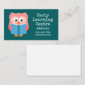 アーリー学ズデイケアカラフルフクロウ名刺 名刺 (正面/裏面)