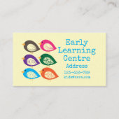 アーリー学ズ・デイケアカラフル 名刺 (正面)