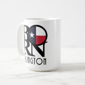 アーリ生まれントンテキサス州15oz コーヒーマグカップ (正面左)